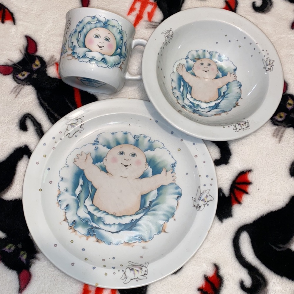 Vintage 1984 Cabbage Patch Kids Dining Set